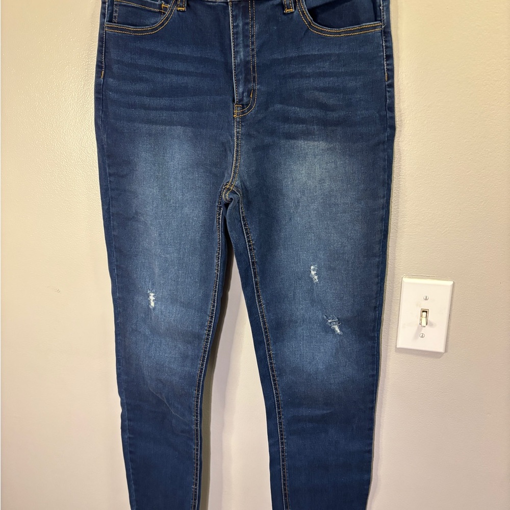 Women's Blue Denim Jeggings